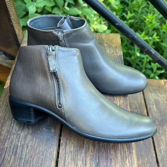 ECCO TAUPE TOUCH 35 ANKLE BOOTS SIZE 39 - Picture 1 of 13
